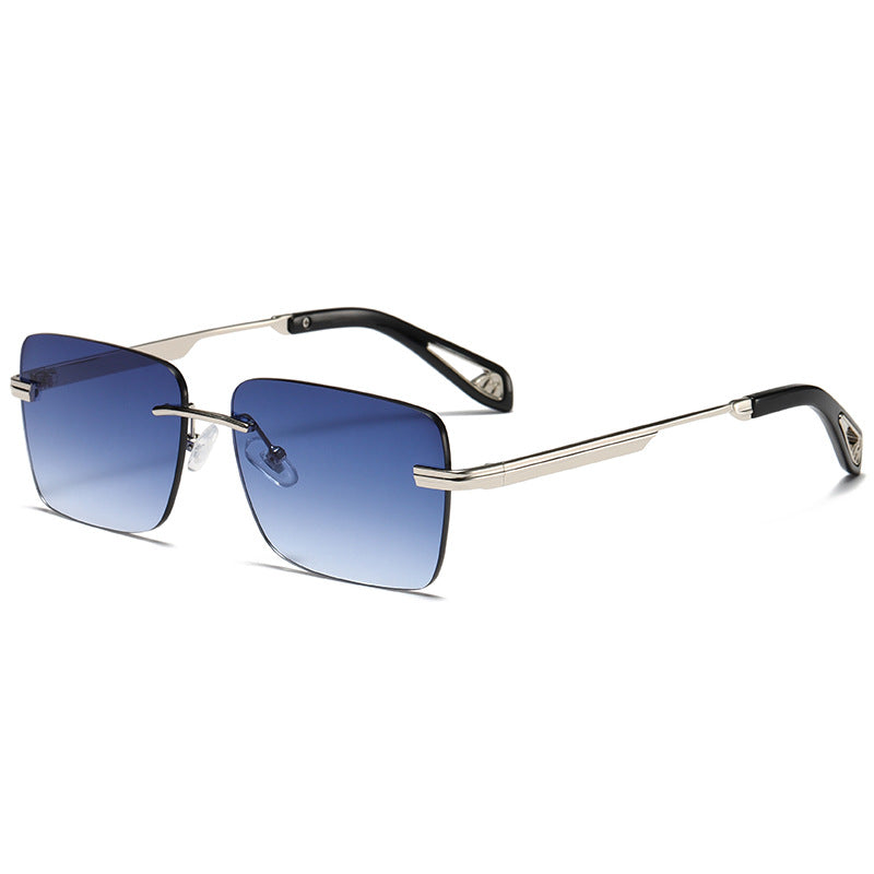 Frameless Square Retro Sunglasses – Fashion Eyewear