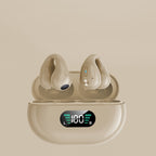 Bone Conduction Ear Clip Headphones – Bluetooth 5.3 TWS