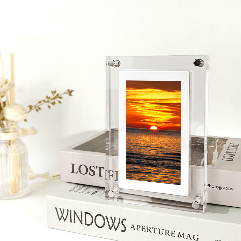 Digital Picture Frame with Battery – Acrylic Video Display