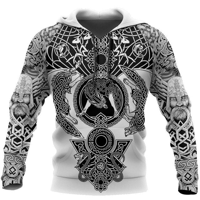 Men’s Animal Print Hoodie – Street Style Sweatshirt
