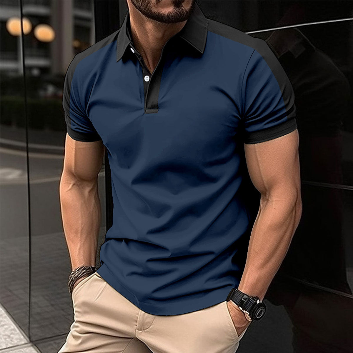 Short Sleeve Business Polo Shirt for Men