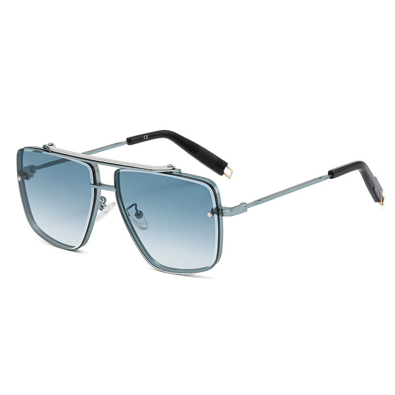 Twin-Beam Metal Sunglasses for Men – Luxury Shades
