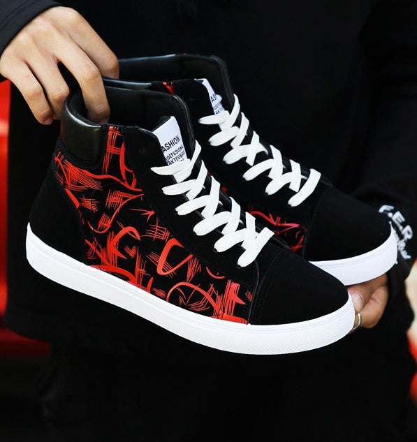 Korean Style High-Top Sneakers – Spring Fashion Shoes