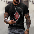 Playing Card Graphic Men’s T-Shirt – Streetwear Top