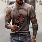 Playing Card Graphic Men’s T-Shirt – Streetwear Top