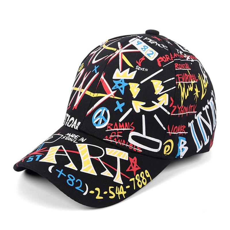 Graffiti Snapback Baseball Cap – Hip Hop Style Hat