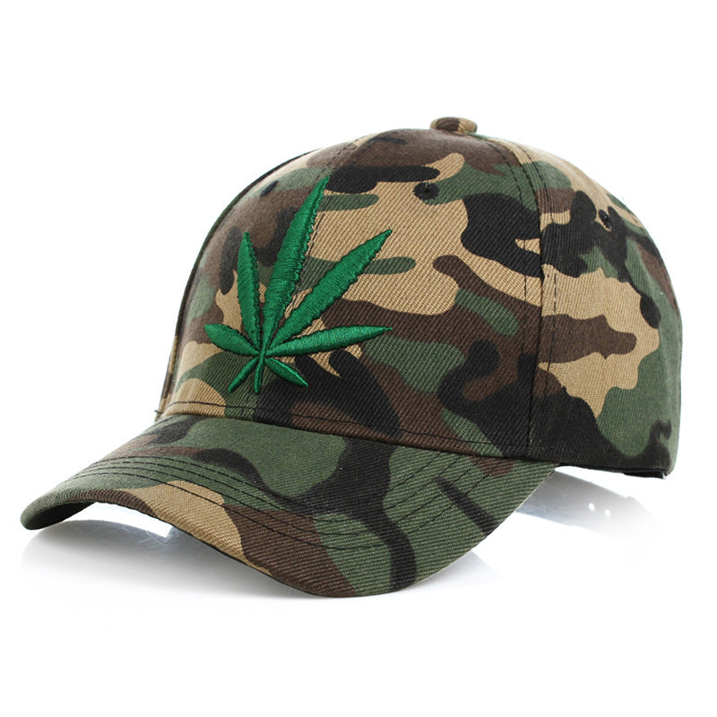 Green Leaf Hemp Baseball Cap – Adjustable Casual Hat