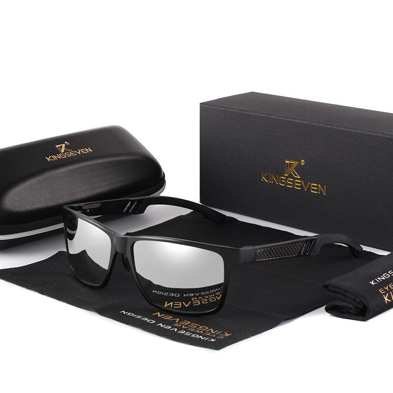 KINGSEVEN Polarized Sunglasses for Men – Rectangle Frame