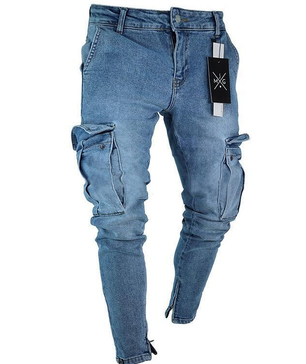 Cargo Hole Denim Jeans – Fashion Ripped Jeans