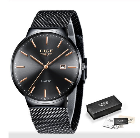 LIGE Waterproof Men’s Watch – Sports Luxury Design