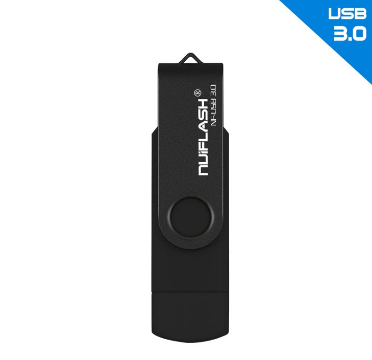 2-in-1 OTG USB 3.0 Flash Drive for Android, iPhone & PC (16GB–128GB)