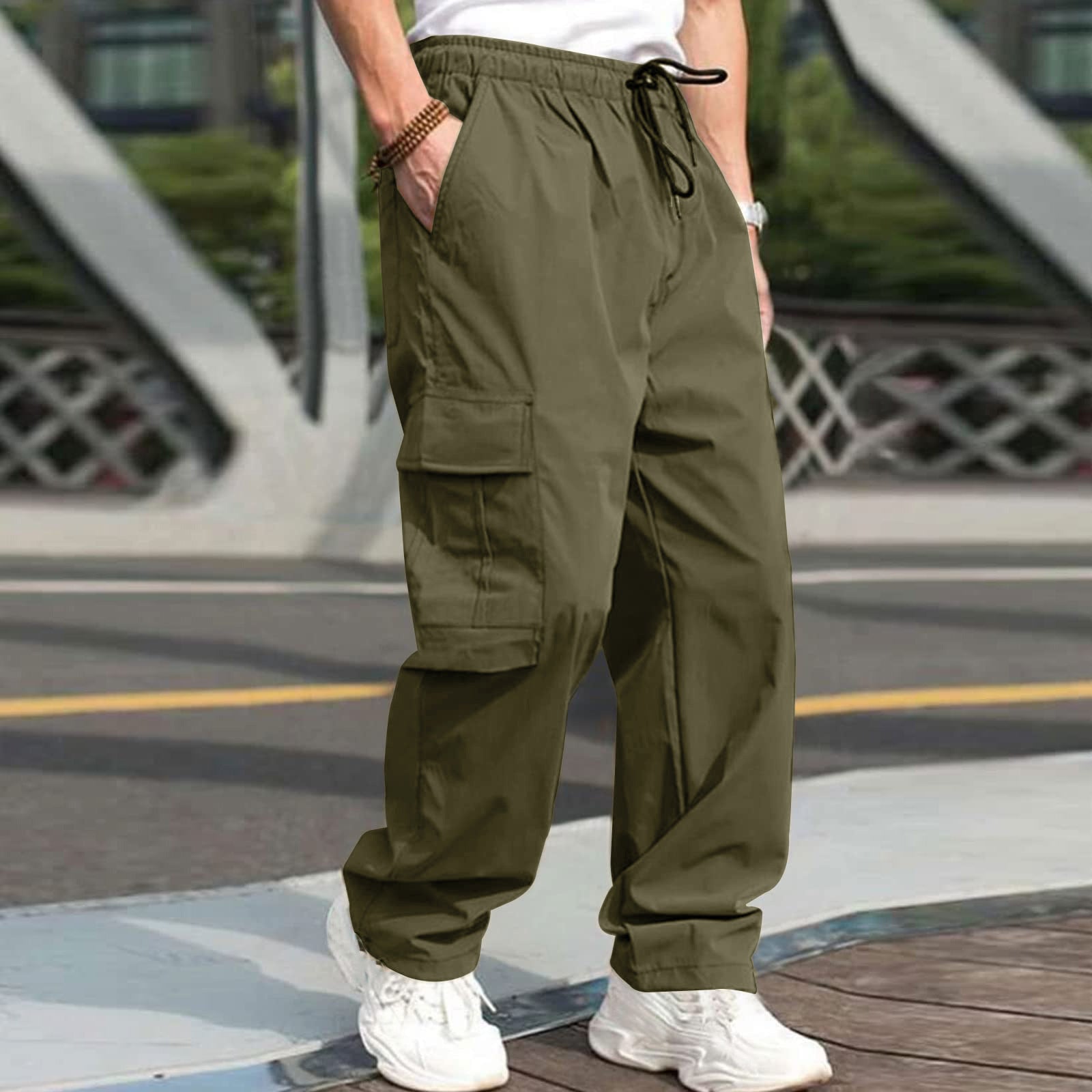 Men’s Cargo Pants – Loose Fit Utility Trousers