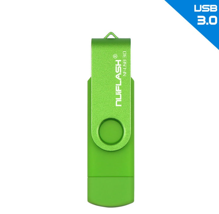 2-in-1 OTG USB 3.0 Flash Drive for Android, iPhone & PC (16GB–128GB)