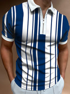 Printed & Solid Color Polo Shirt for Men