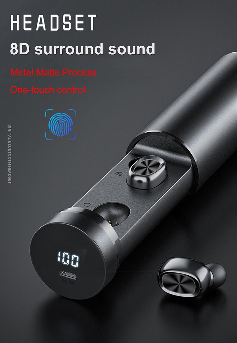 Bluetooth 5.0 Wireless Earbuds – 8D HiFi Sport Earphones