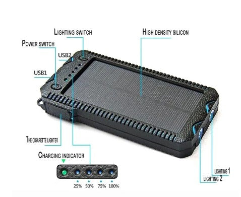 Solar Power Bank – Outdoor Emergency Phone Charger