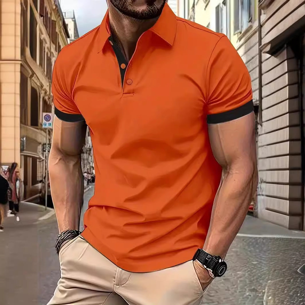 Short Sleeve Business Polo Shirt for Men