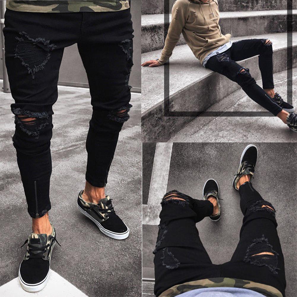 Distressed Ripped Jeans for Men – Streetwear Denim