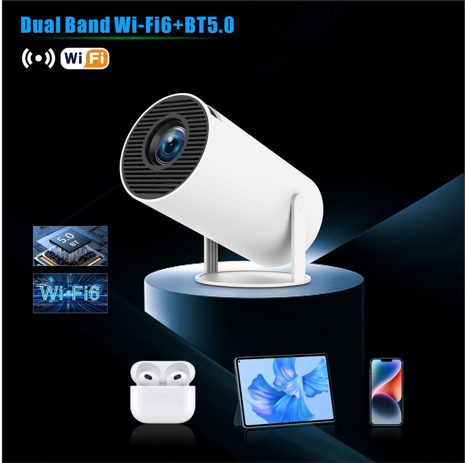 HY300 Pro LED Home Theater Projector – Full HD Mini Projector