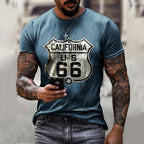 Retro Route 66 Men’s Oversized T-Shirt