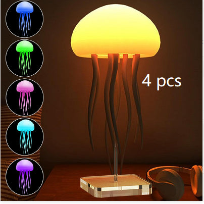 LED Jellyfish Mood Lamp – Portable Ambient Night Light