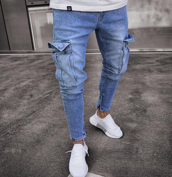 Cargo Hole Denim Jeans – Fashion Ripped Jeans