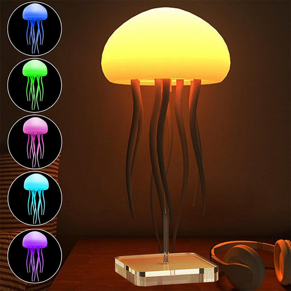 LED Jellyfish Mood Lamp – Portable Ambient Night Light