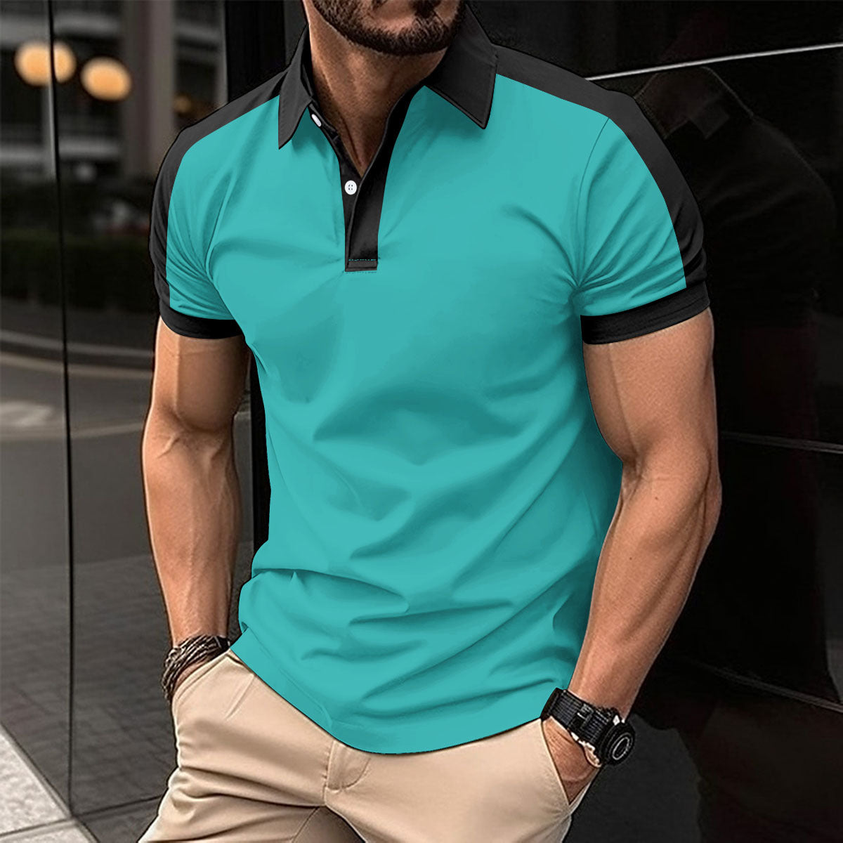 Short Sleeve Business Polo Shirt for Men