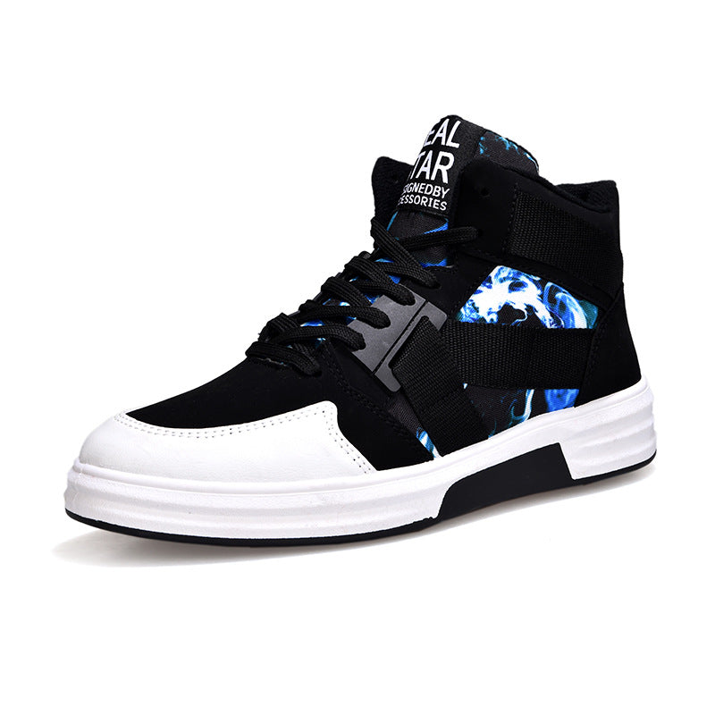 Camouflage High-Top Sneakers – Street Style Shoes