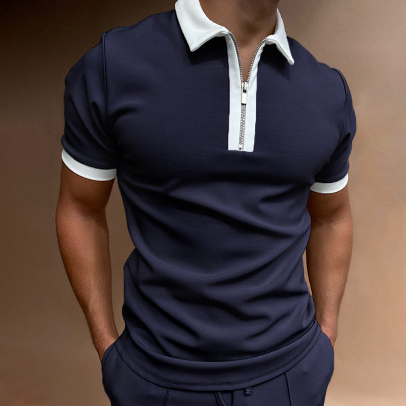 Printed & Solid Color Polo Shirt for Men