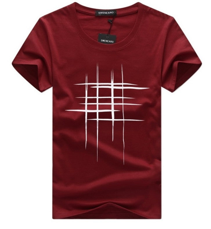 T-shirt imprimé en coton premium – Vêtements décontractés pour hommes
