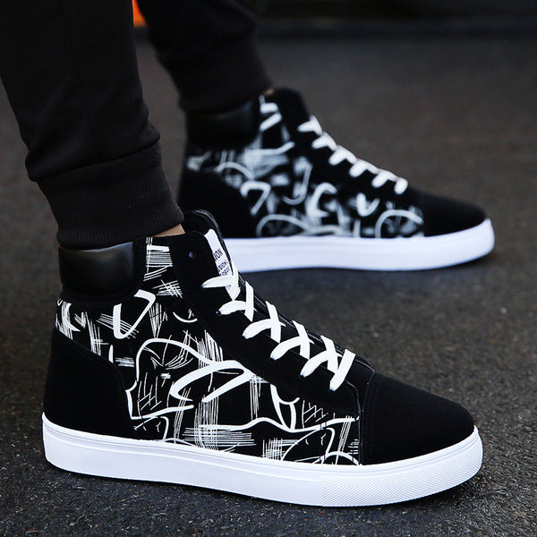 Korean Style High-Top Sneakers – Spring Fashion Shoes