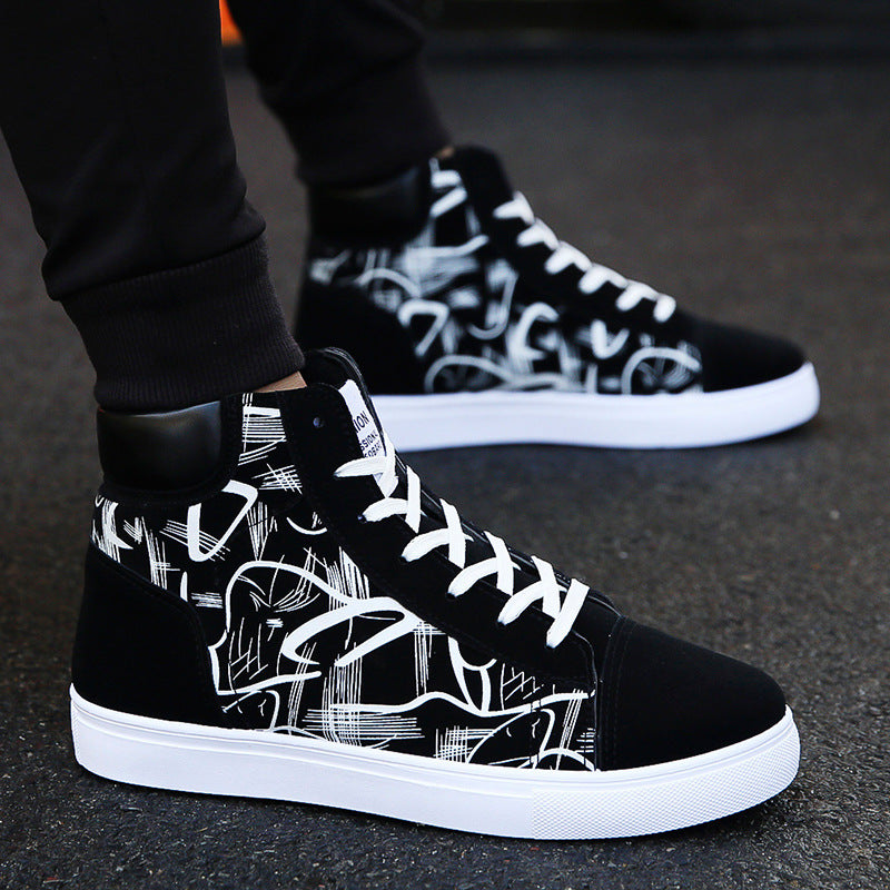 Korean Style High-Top Sneakers – Spring Fashion Shoes