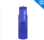 2-in-1 OTG USB 3.0 Flash Drive for Android, iPhone & PC (16GB–128GB)