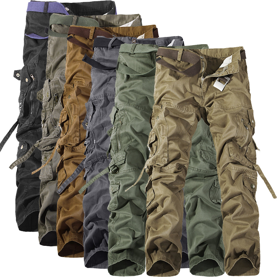 Men’s Multi-Pocket Cargo Pants – Utility Workwear