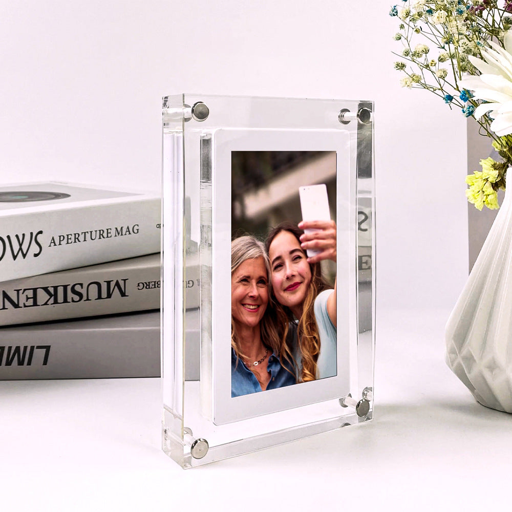 Digital Picture Frame with Battery – Acrylic Video Display