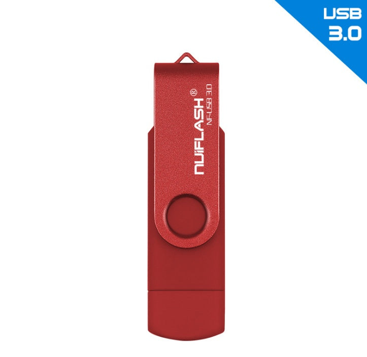 2-in-1 OTG USB 3.0 Flash Drive for Android, iPhone & PC (16GB–128GB)