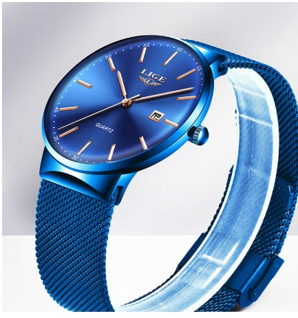 LIGE Waterproof Men’s Watch – Sports Luxury Design