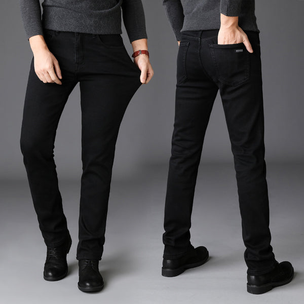 Slim Fit Black Jeans for Men – Classic Denim Pants