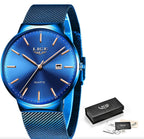 LIGE Waterproof Men’s Watch – Sports Luxury Design