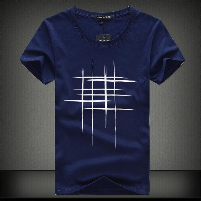 T-shirt imprimé en coton premium – Vêtements décontractés pour hommes