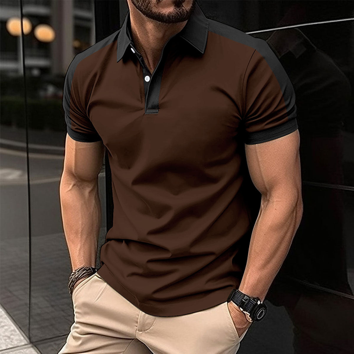 Short Sleeve Business Polo Shirt for Men
