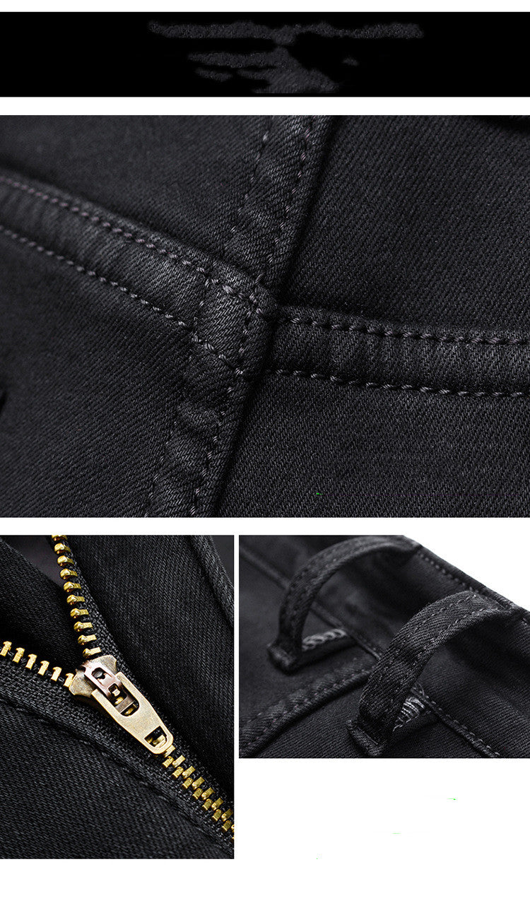 Slim Fit Black Jeans for Men – Classic Denim Pants