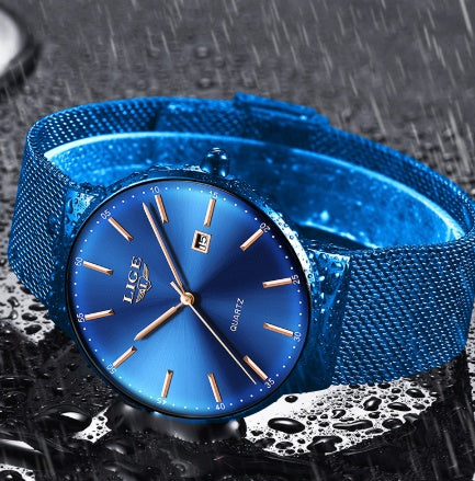LIGE Waterproof Men’s Watch – Sports Luxury Design