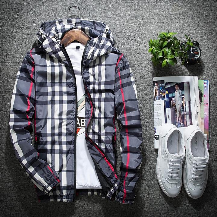 Camouflage Hooded Jacket – Luminous Zipper Windbreaker