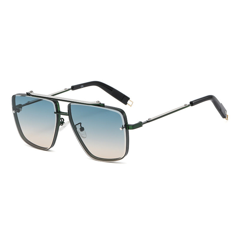 Twin-Beam Metal Sunglasses for Men – Luxury Shades