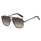Twin-Beam Metal Sunglasses for Men – Luxury Shades
