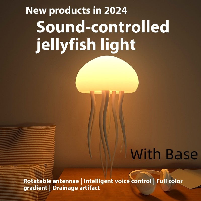 LED Jellyfish Mood Lamp – Portable Ambient Night Light