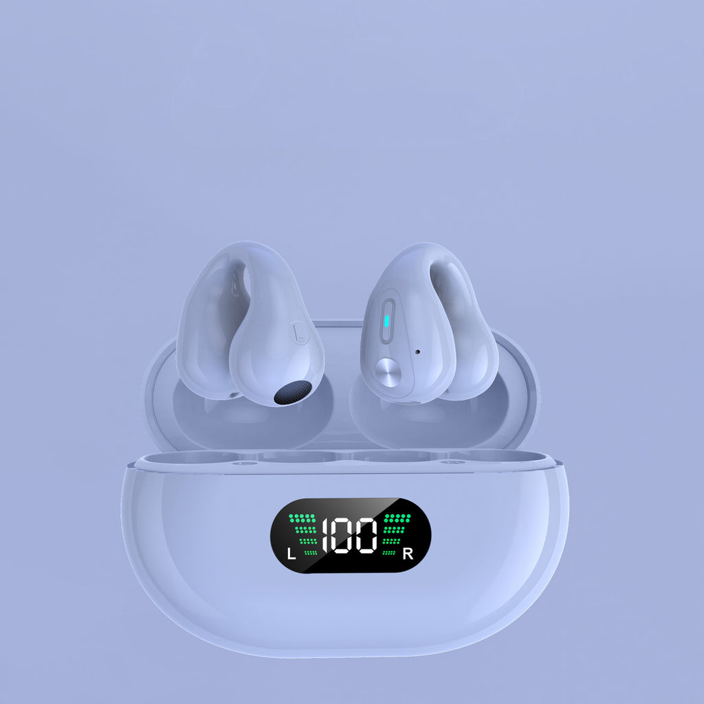 Bone Conduction Ear Clip Headphones – Bluetooth 5.3 TWS