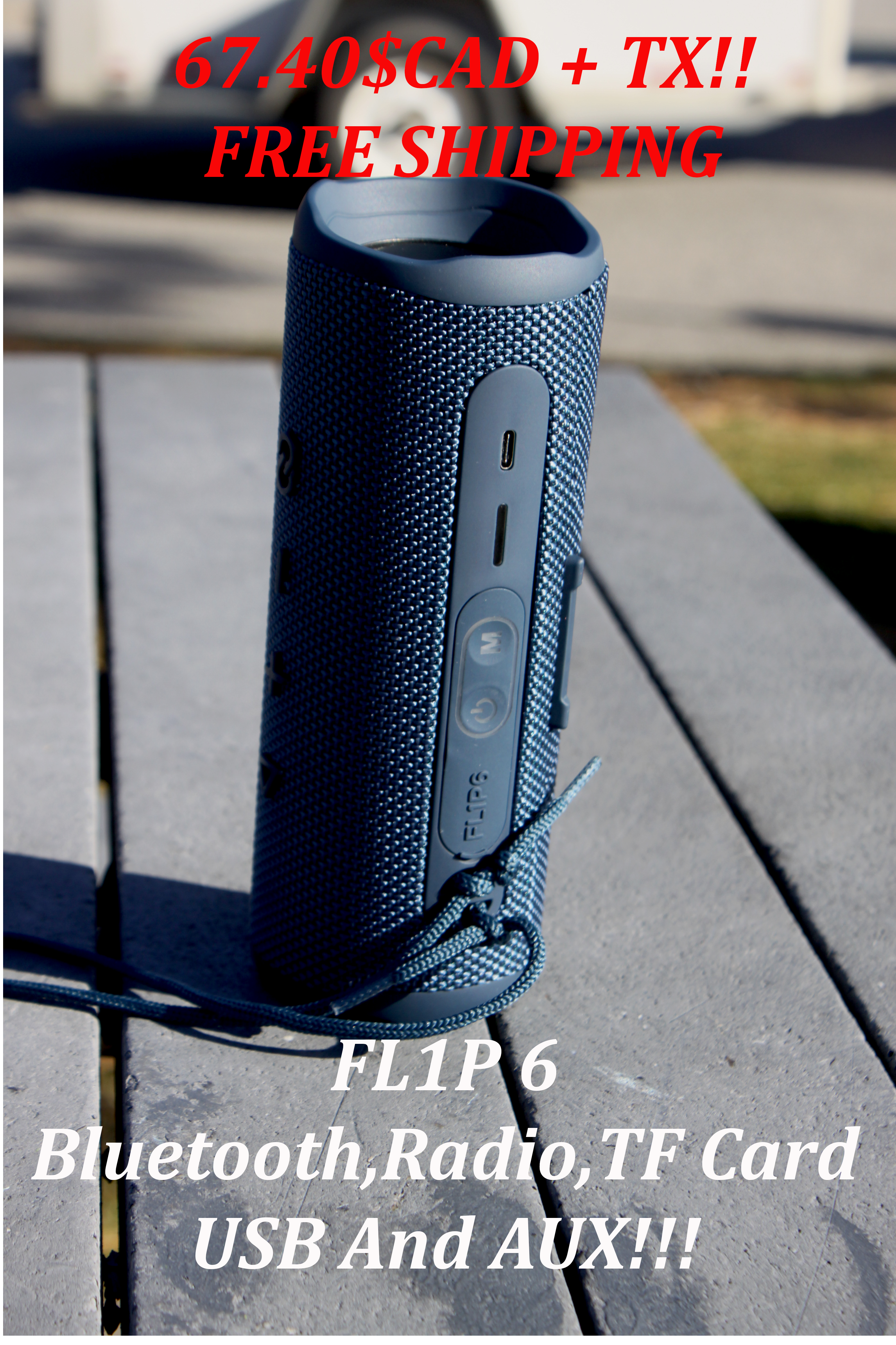 FL1P6 Bluetooth Speaker – Dual Speaker Wireless Sound